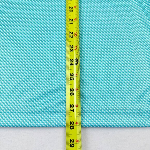 PGA Tour Mens UPF 50 Moisture Wicking Stretch Ceramic Blue Polo Shirt Size S NWT - Picture 9 of 9